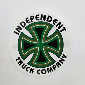 INDEPENDENT Truck Company Large Round Sticker 6x6 Vintage 1990's Skateboarding
